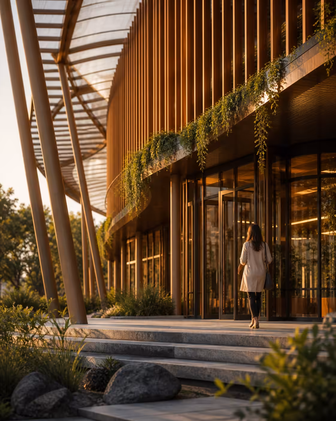 Waveform Pavilion facade detail