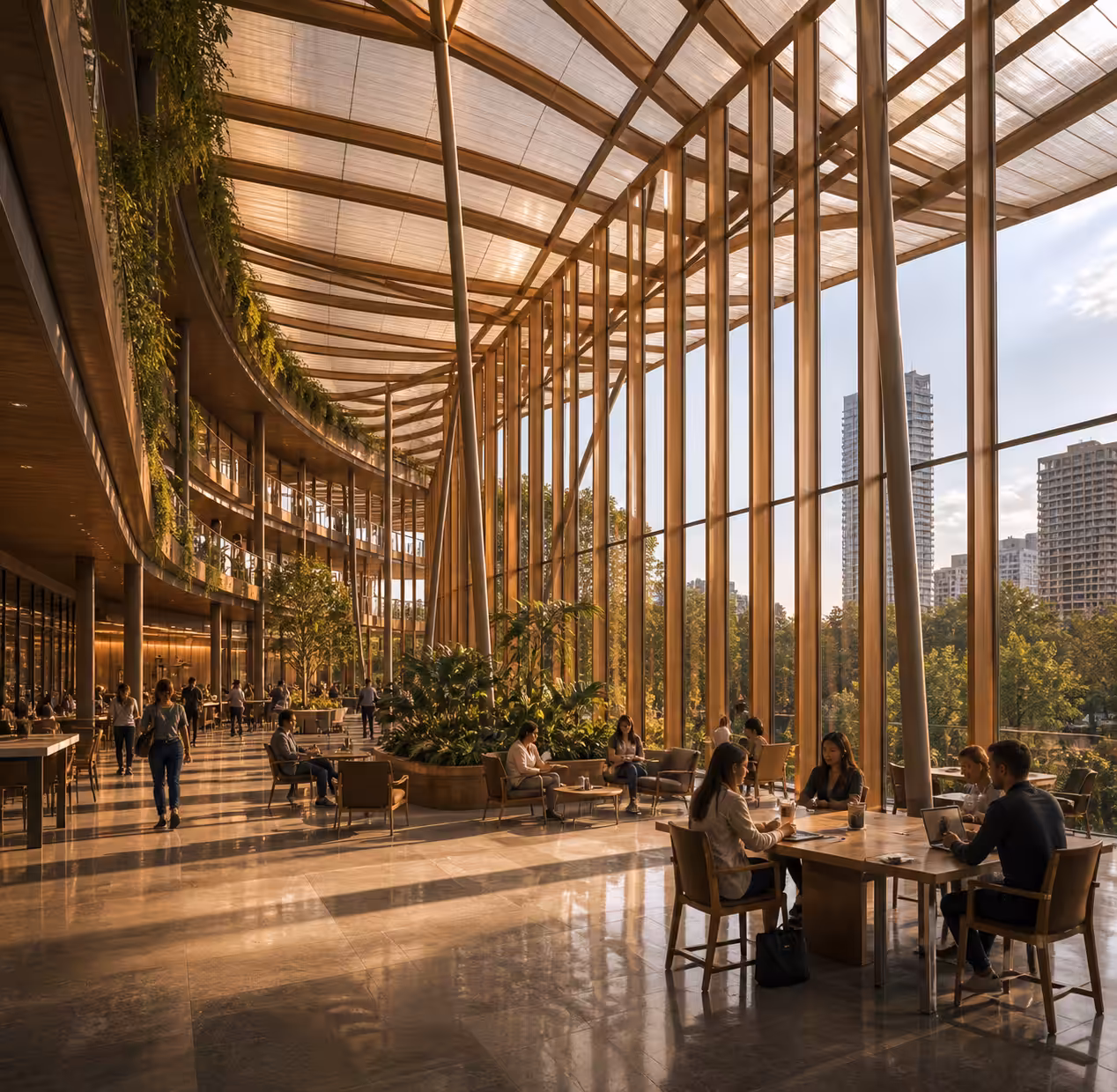 Waveform Pavilion interior