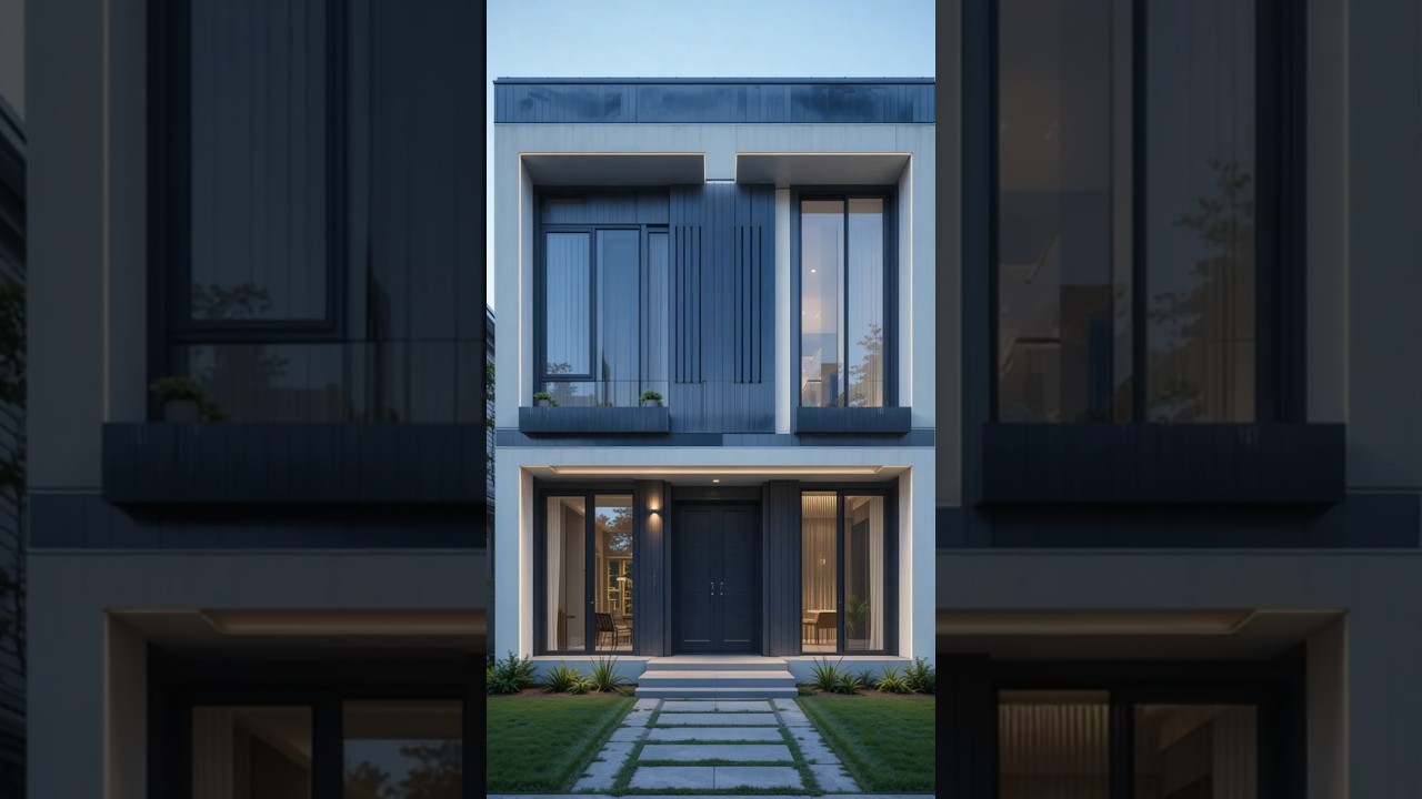 Modern Navy Blue Modular House Tour