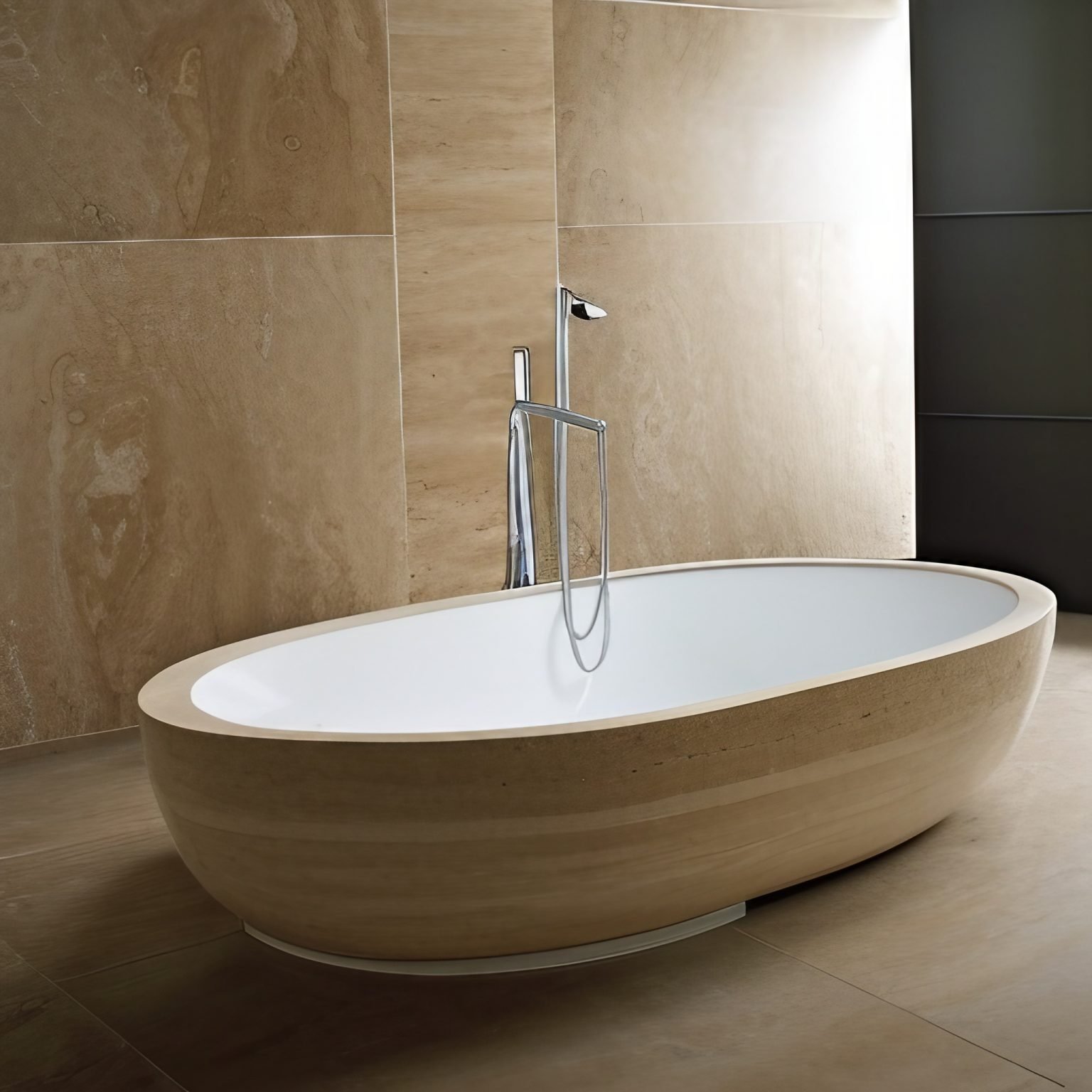 Modern travertine bathroom designs