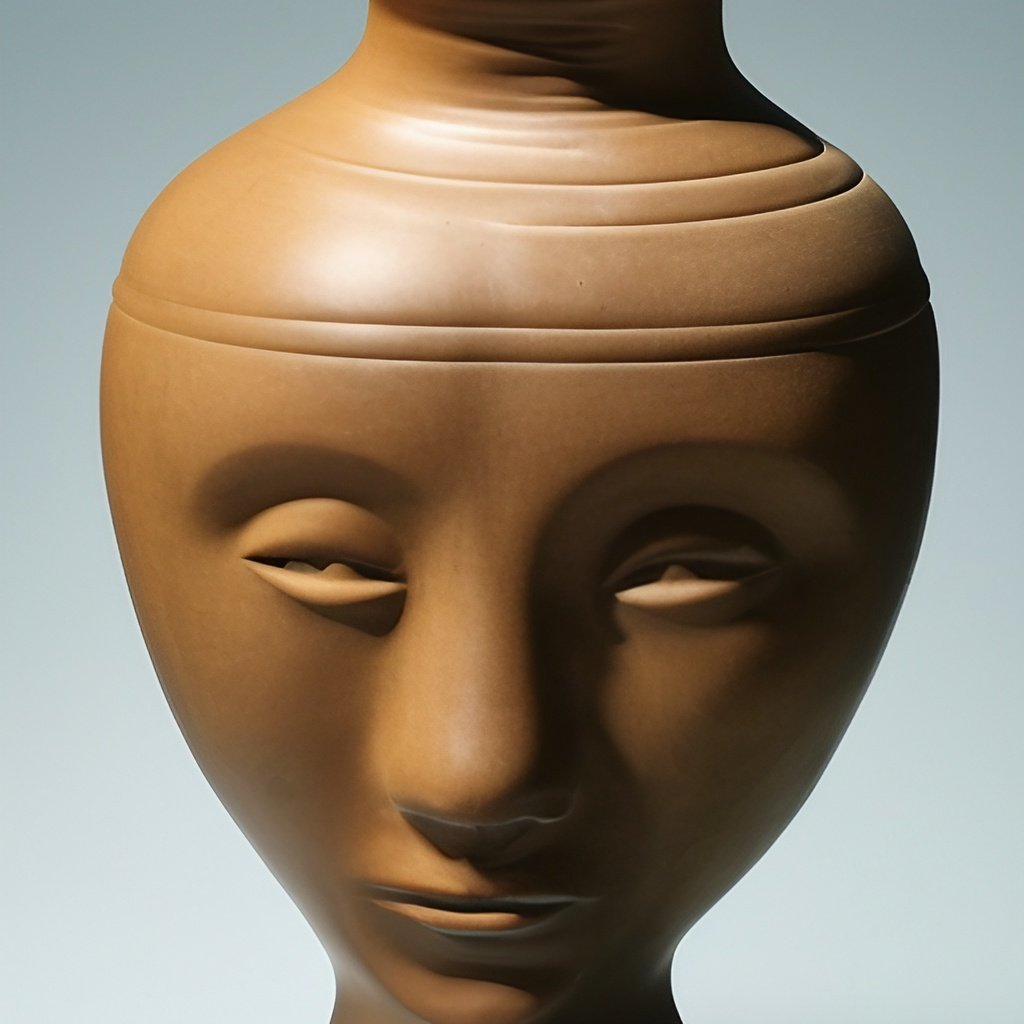 vase in the shape of a human body