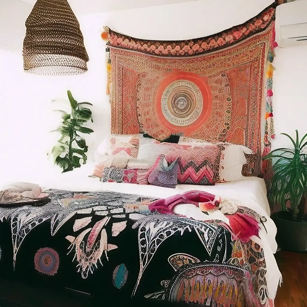 Bright and Colorful Bohemian Bedroom