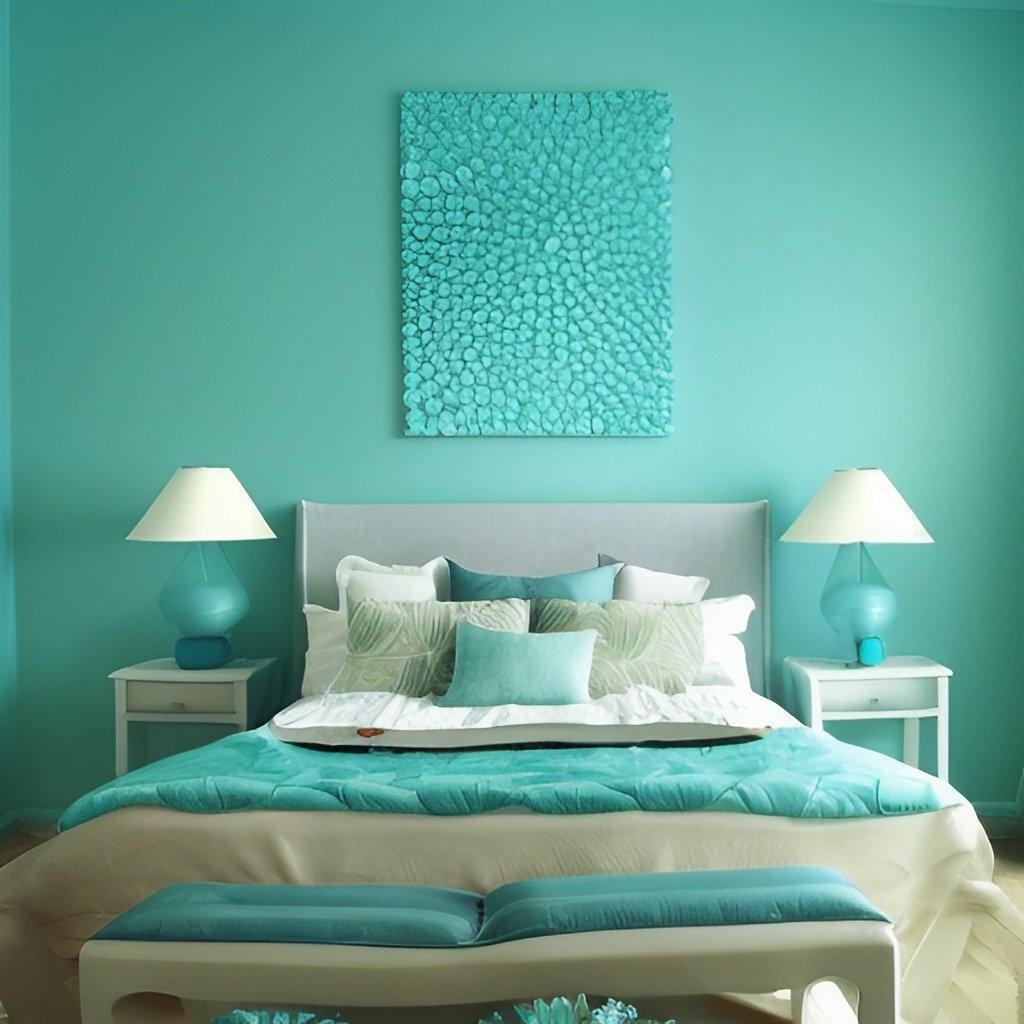 Aqua Color home interior design