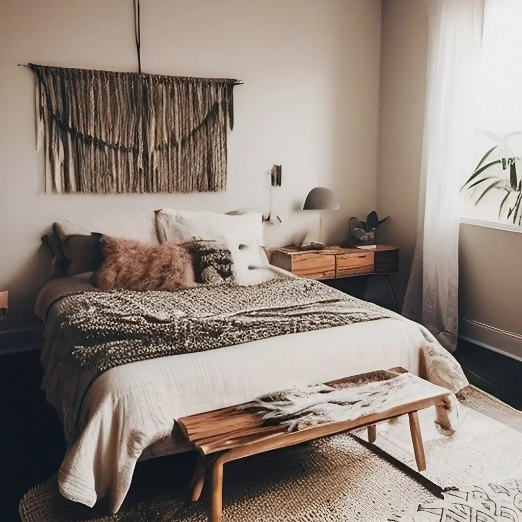 Modern Boho Bedroom Design