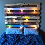 Pallet Bed headboard design idea