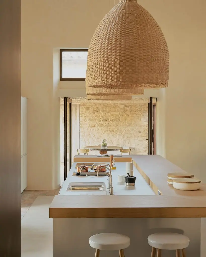 white table lamp on white wooden table