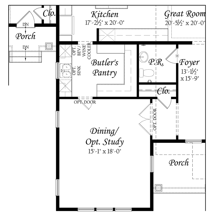 Kitchen With Scullery And Pantry Floor Plan