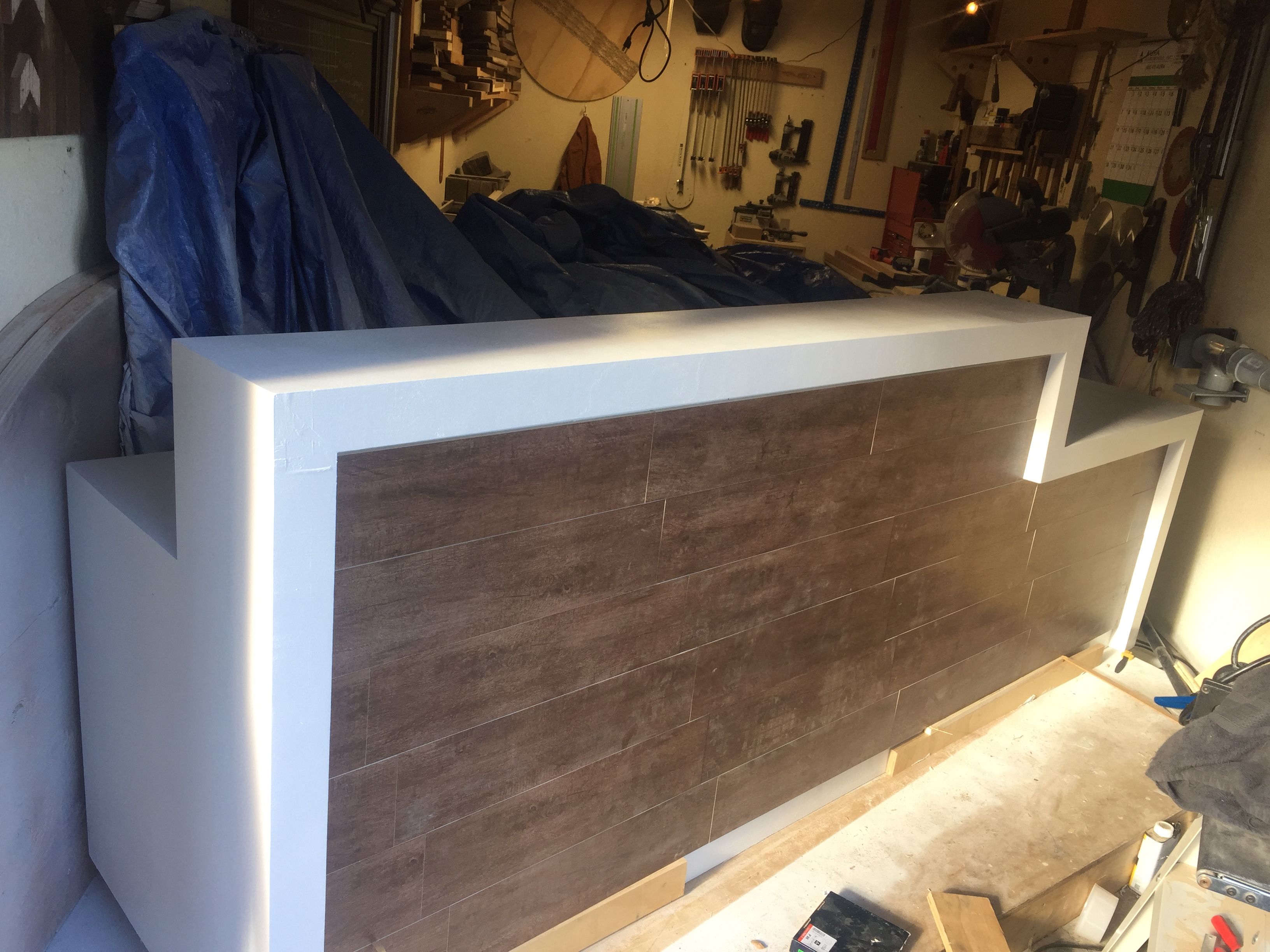 diy reception desk