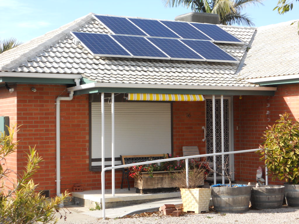 Solar Panels on Tiled Roof