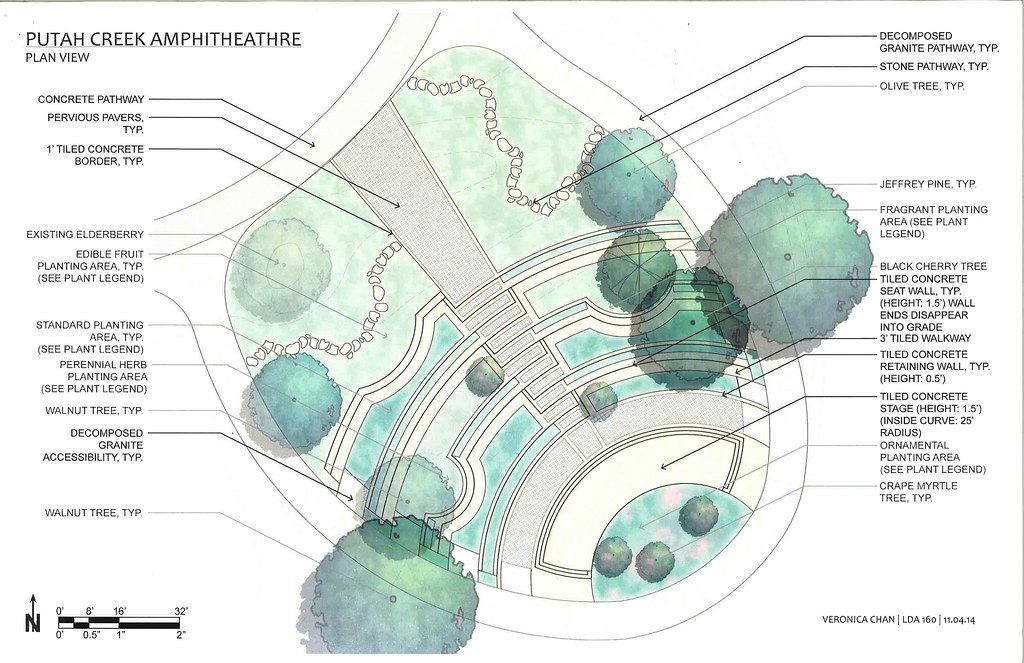 Conceptual Designs for UC Davis Landscape Architecture 160 Design and Build class