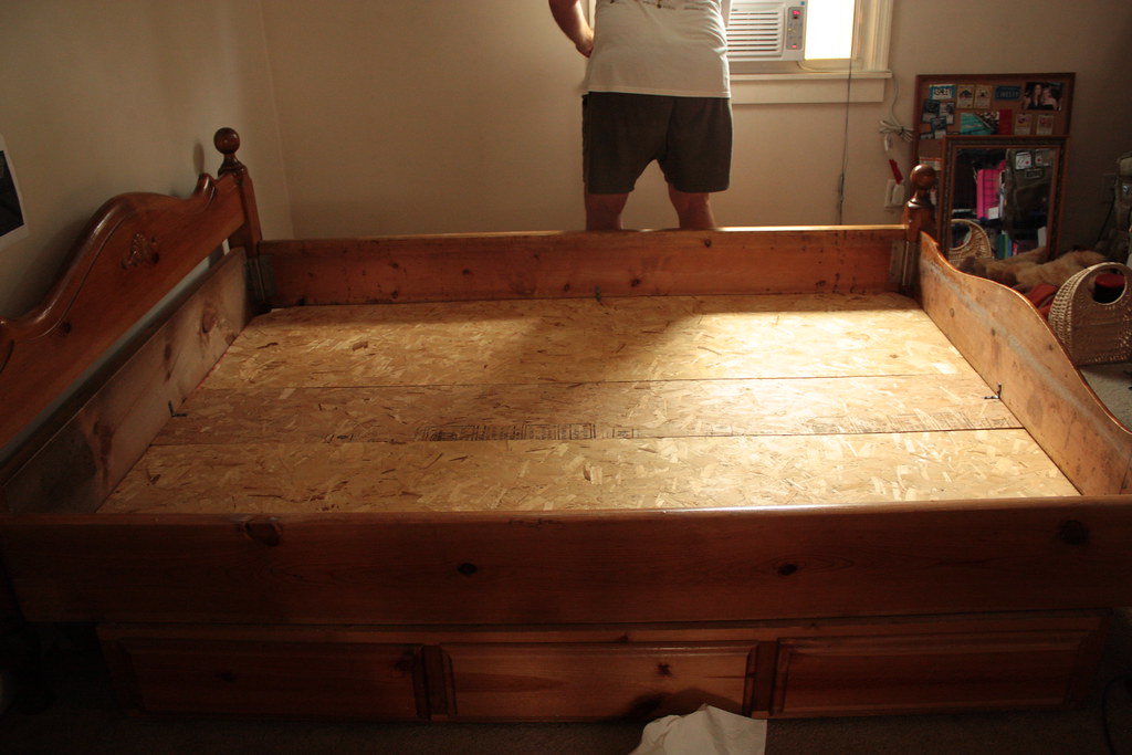 Disassembling the bed!