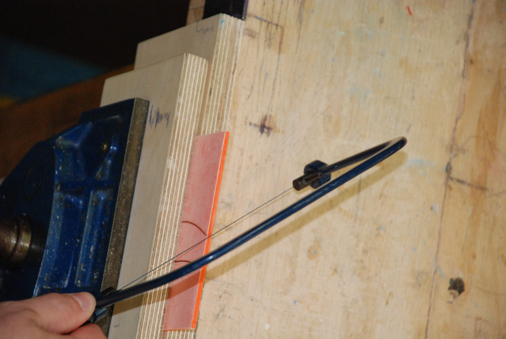 Working with Thermoplastics - Acrylic - Coping Saw...Not like this!