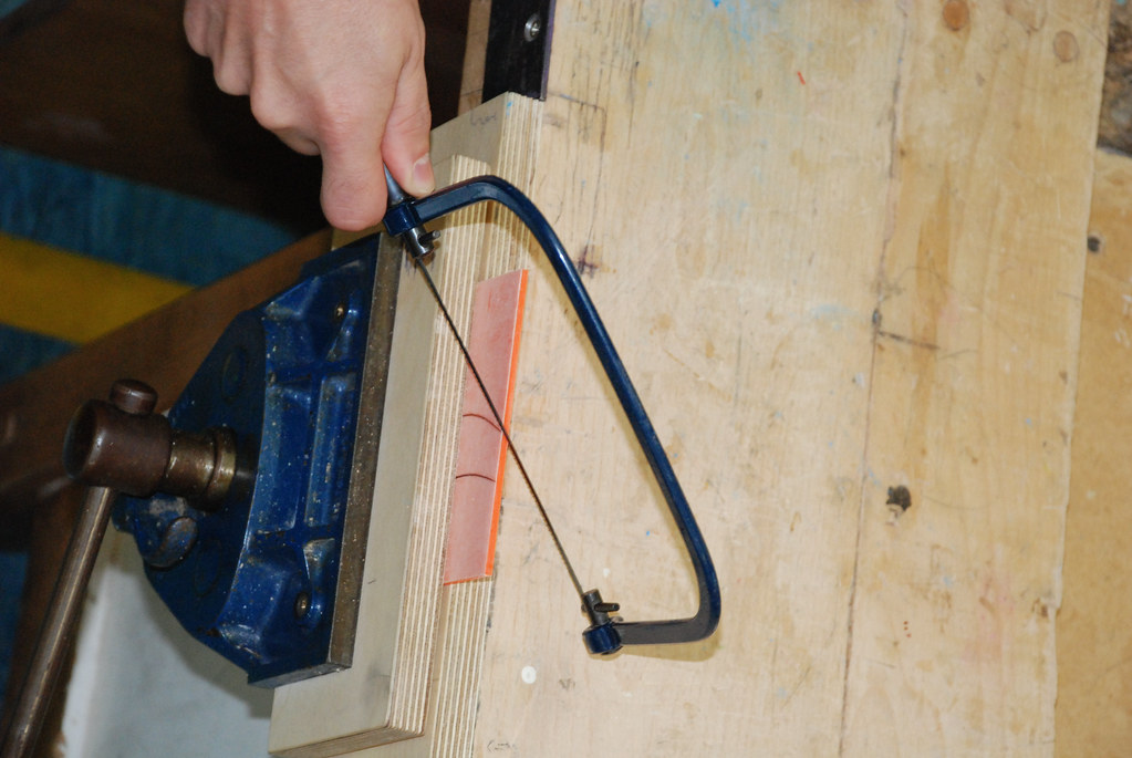 Working with Thermoplastics - Acrylic - Coping Saw...Not like this!