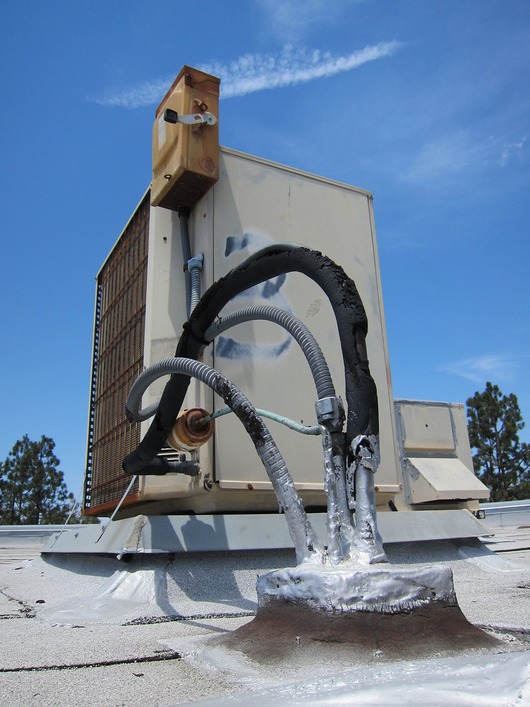 Aging Condenser Unit of a Split Air Conditioning System