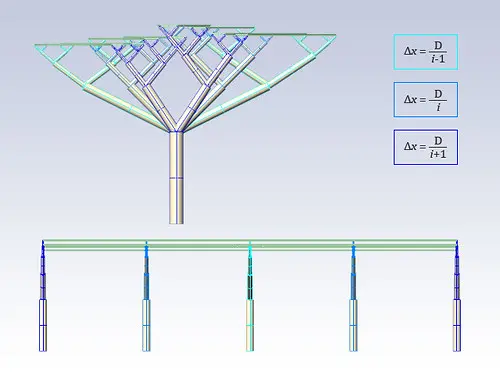 Tree-like Pergola: Design