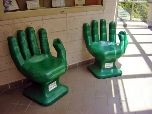 Green Hand Chairs ~ Recycled plastic PET bottles