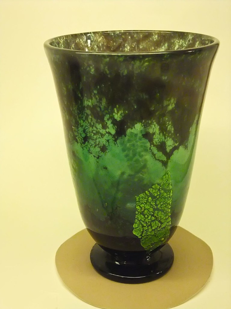 Green abstract vase