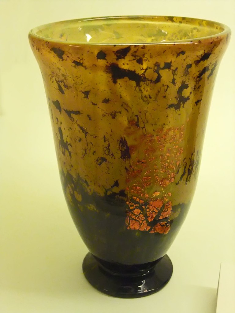 Rust-colored abstract vase