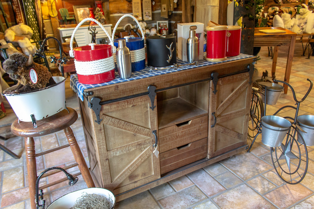 Barn door cabinet