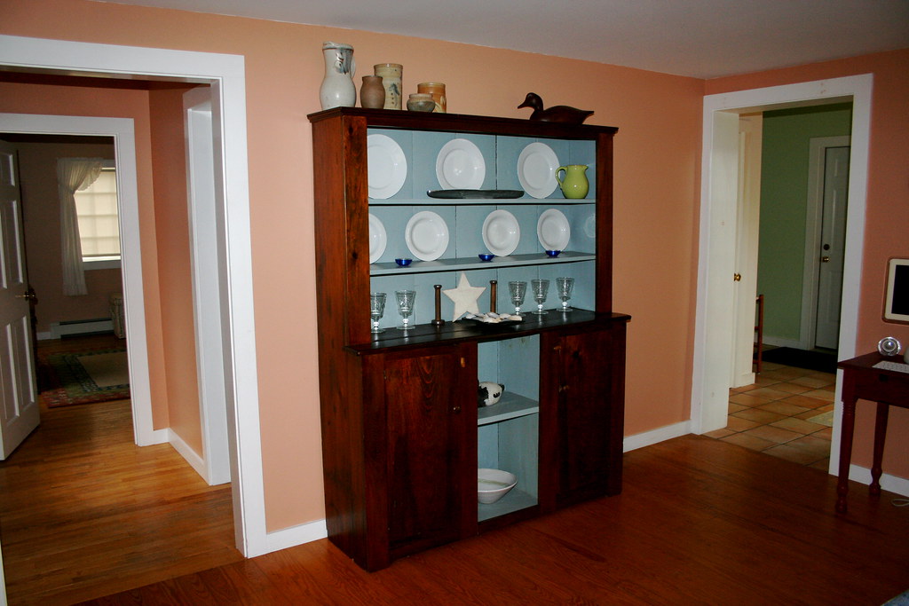 living room, hutch