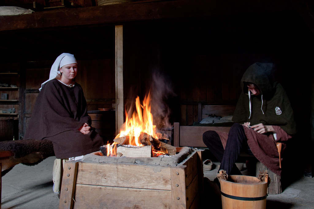 medieval fireplace