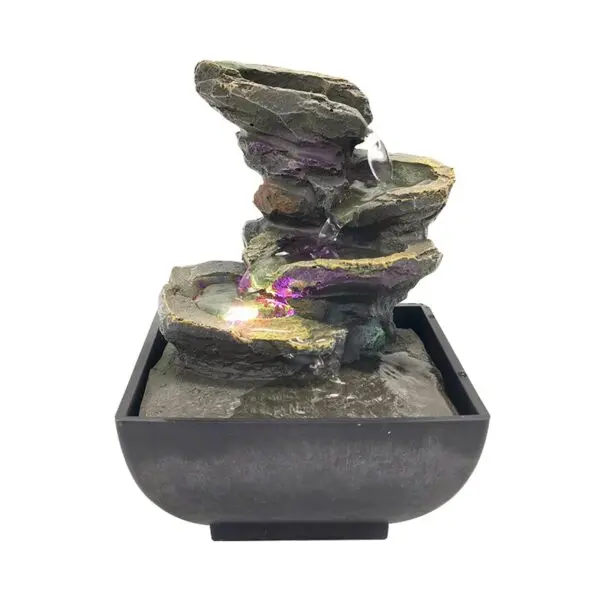GWZiehory Tabletop Fountain: A Tranquil Indoor Waterfall Oasis
