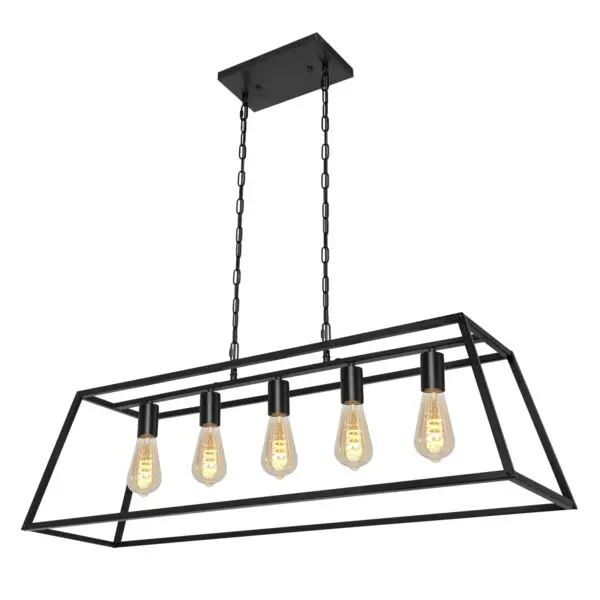 Lighting Farmhouse Chandelier: Industrial Elegance for Modern Rustic Kitchens