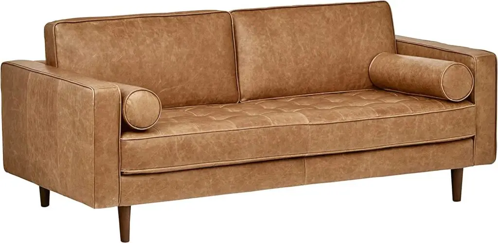 Midcentury Modern Green Living Room