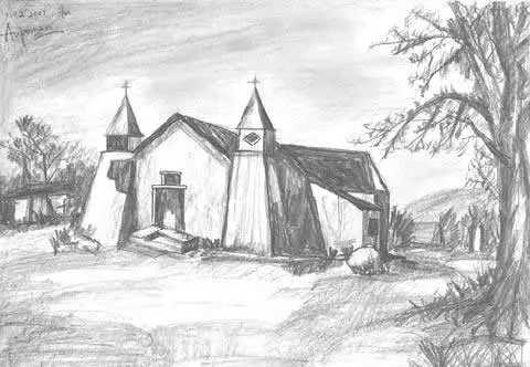 Scenic drawing of a house by aupoman