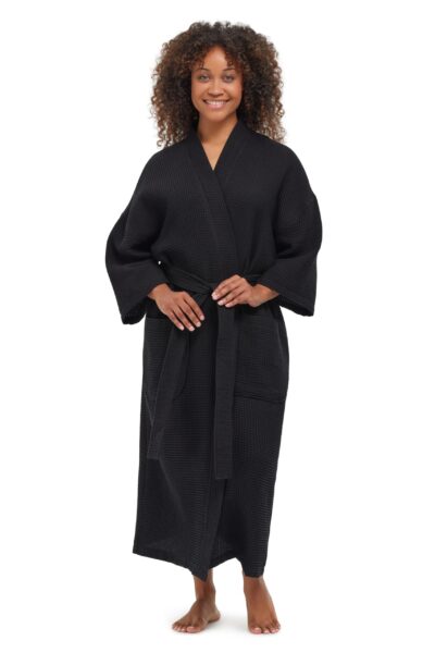 Monarch Square Waffle Kimono Robe: Elevate Guest Experience with Luxury and Style