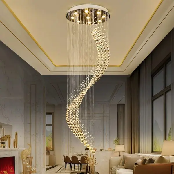 Add Drama to Small Spaces with the 7PM Crystal Chandelier