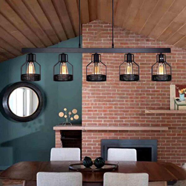 Farmhouse Pendant Lighting: Industrial Fixtures for Rustic Interiors