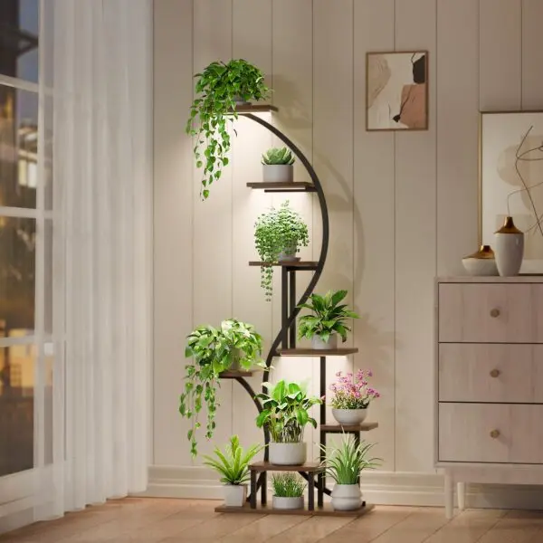 LATIBELL Indoor Tiered Plant Stand: Enhance Your Living Room Decor