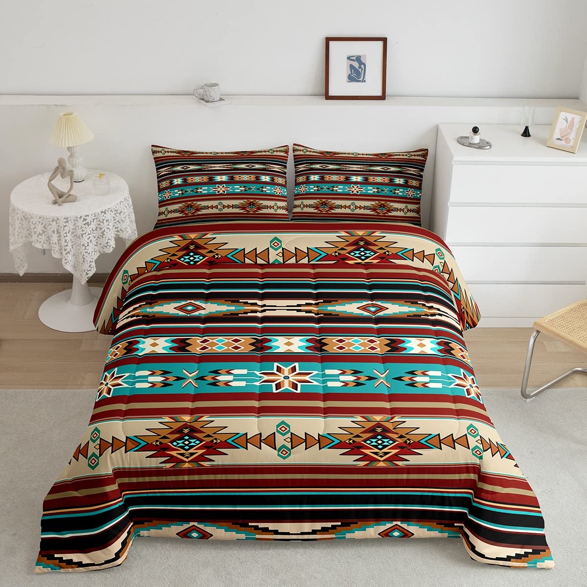 Western Comforter with Southwestern and Farmhouse Design