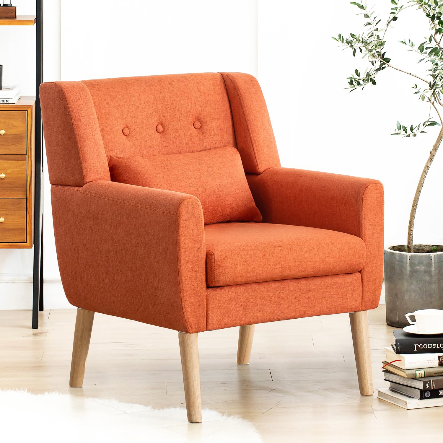 Knowbody Wingback Upholstered Chair: A Cozy Reading Nook Essential