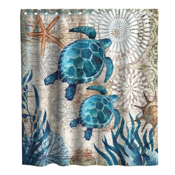 Final Friday Nautical Bathroom Curtain: A Waterproof Escape to Tranquil Waters