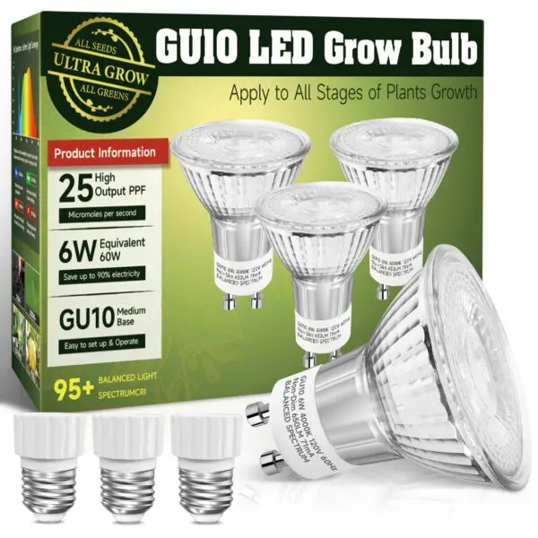 Upgrade Your Plant Decor with Spectrum Natural Equivalent Succulents Orchids LED Grow Bulbs