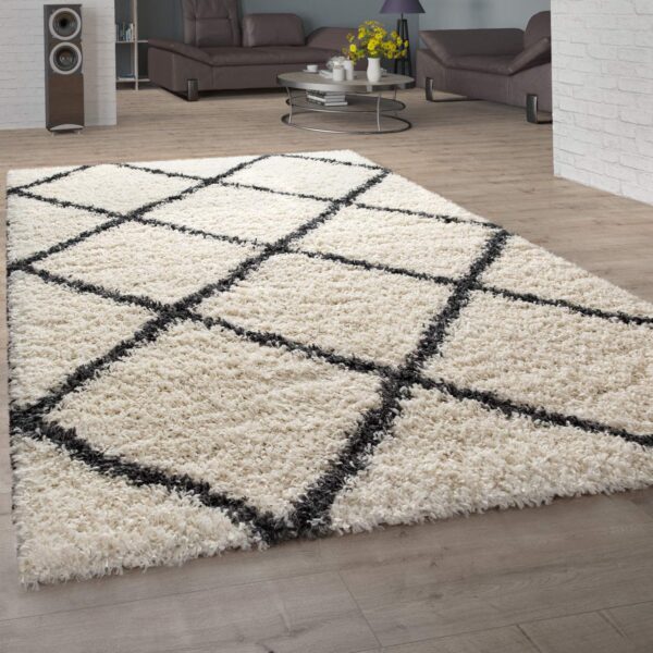 Scandinavian Modern Diamond Pattern Rug: A Minimalist's Dream