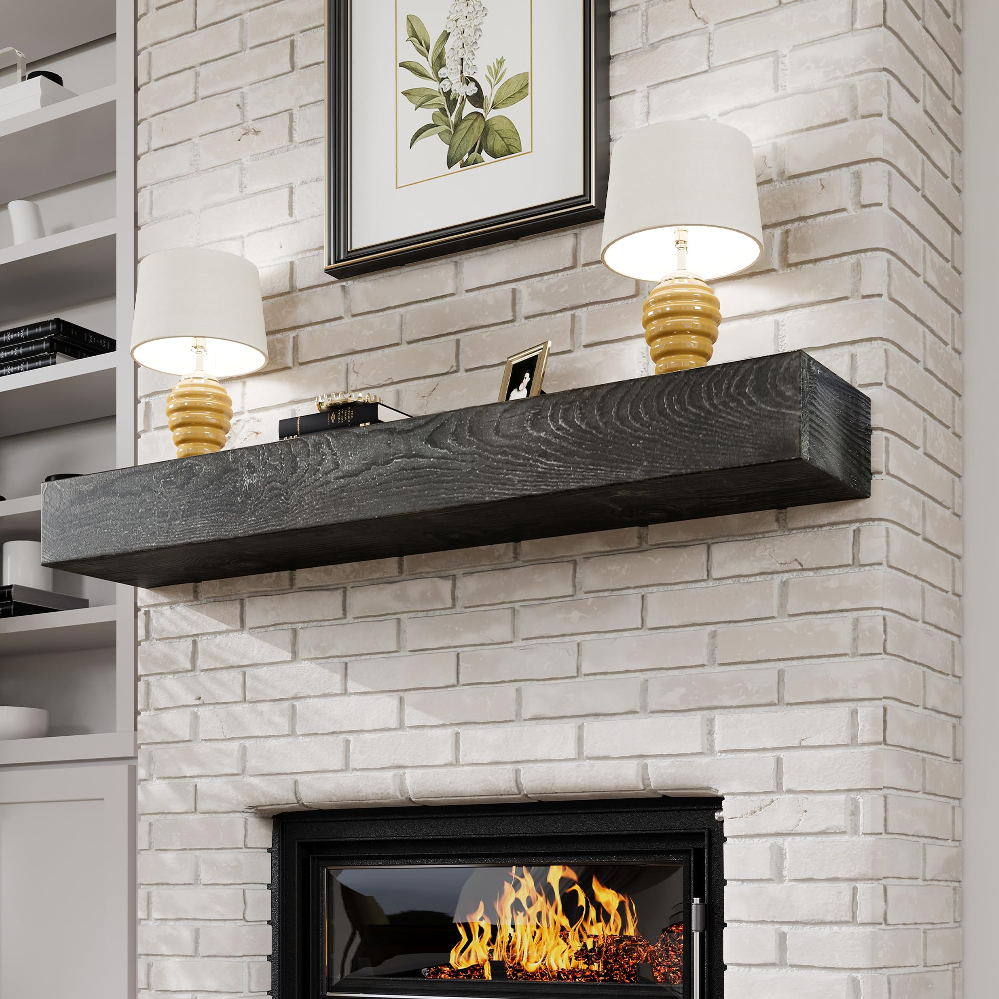 Woodlands USA Floating Fireplace Mantel Shelf