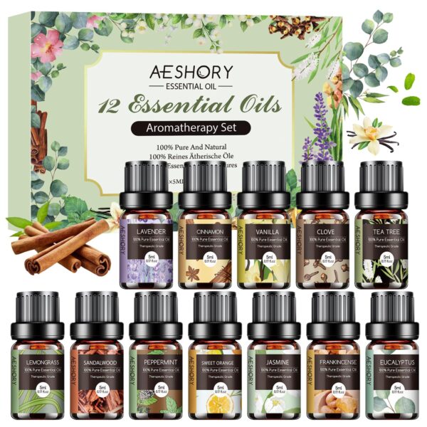 Essential Oils Set Aromatherapy Humidifier: Enhance Your Massage Room Ambiance