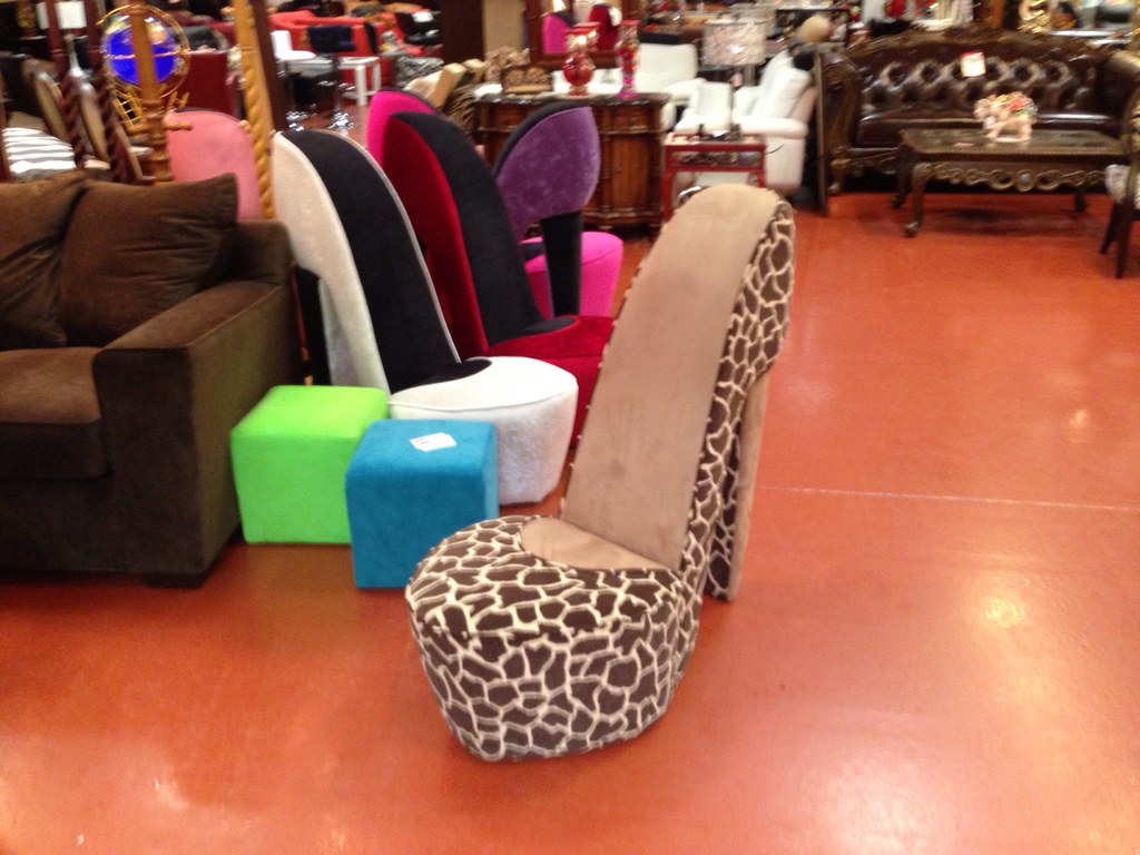 High-heel chairs, FM Furniture, Potomac Mills