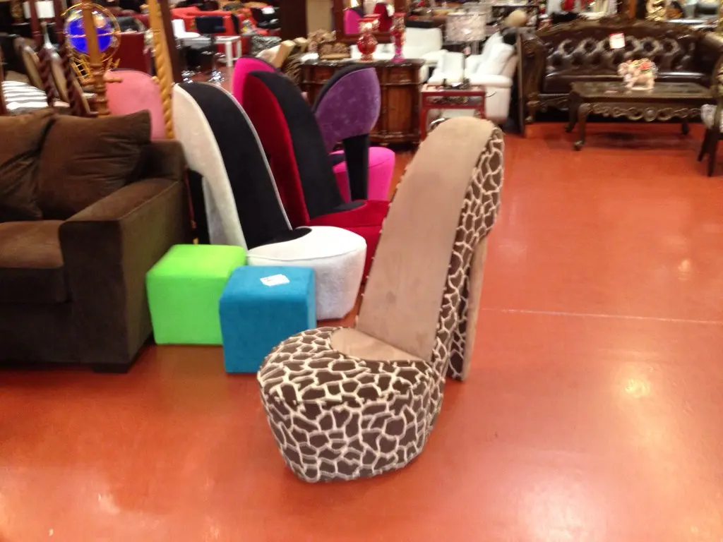 High-heel chairs, FM Furniture, Potomac Mills