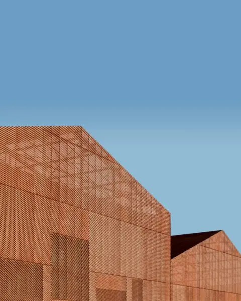 orange concrete buildings