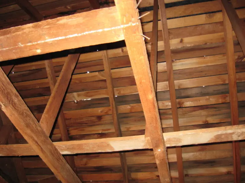 view of w-facing interior roof construction PW RS 6-16-2011