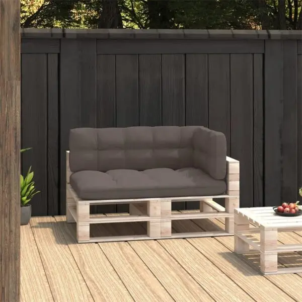 Stylish Comfort: SKM Pallet Sofa Cushions in Taupe