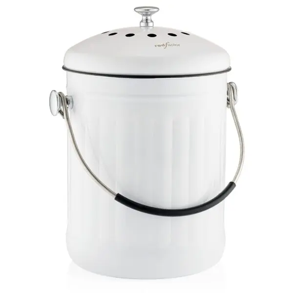 RED FACTOR Premium Compost Bin: A Stylish and Sustainable Choice for Your Kitchen Countertop