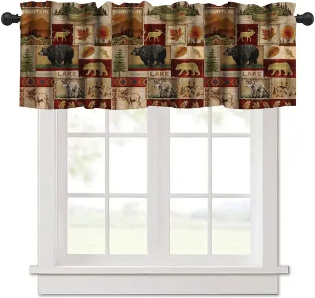 Valances Curtain Cottage Treatment Curtains: Rustic Elegance For Cabin Windows