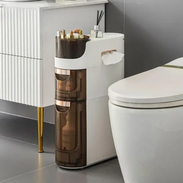 Maximize Space with MOSAMNI 2 Tiers Bathroom Waterproof Organizer