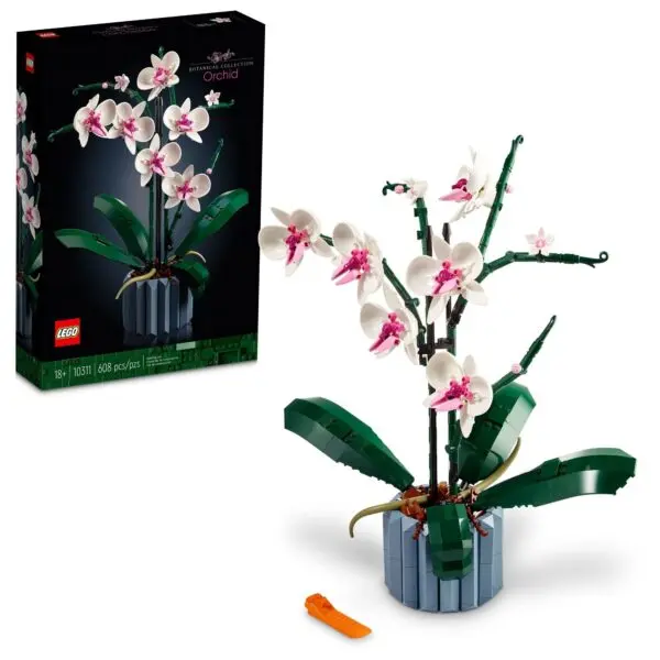 Elegant Creation: The LEGO Orchid Building Set for Adults