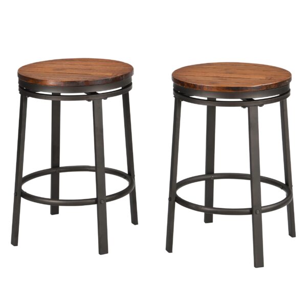 Industrial Chic: FURNITURE 24 Inch Backless Stools for Your Loft Kitchen